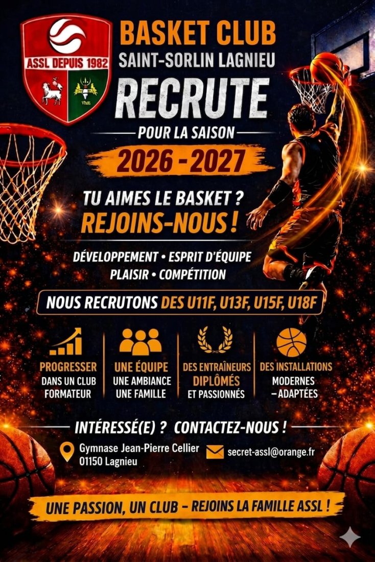 Nous recrutons des U11F, U13F, U15F et U18F